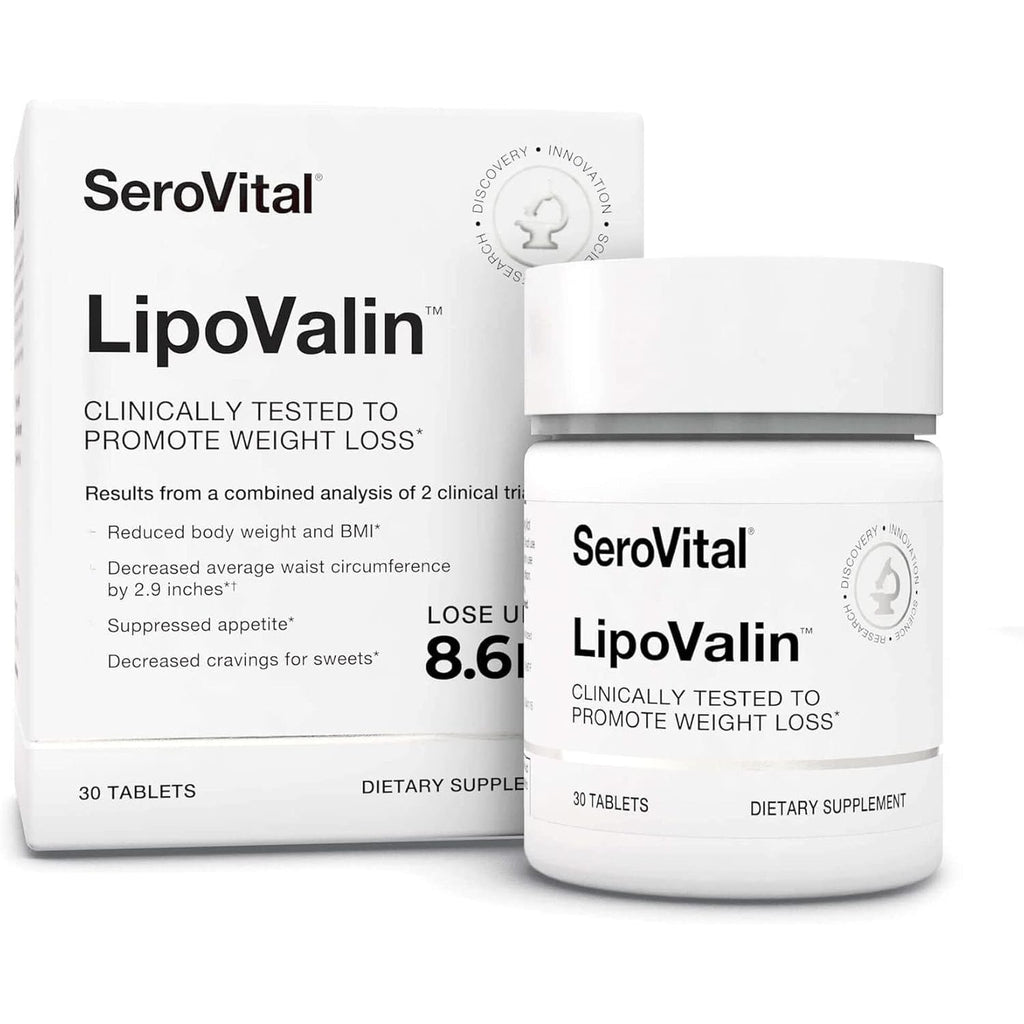 Serovital Lipovalin Clinically Validated Weight Loss Pills for Women Diet Pill, Appetite Suppressant, Stimulant-Free Weight Loss Supplement - 30 Count (30 Tablets)