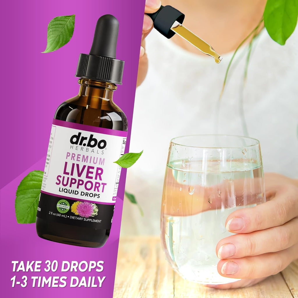 Liver Cleanse Detox & Repair Organic - Natural Liver Support Supplement Liquid Drops, Milk Thistle Dandelion, Chanca Piedra Extract, Artichoke - Gallbladder Health Formula Supplements Liquid Drops 2Oz