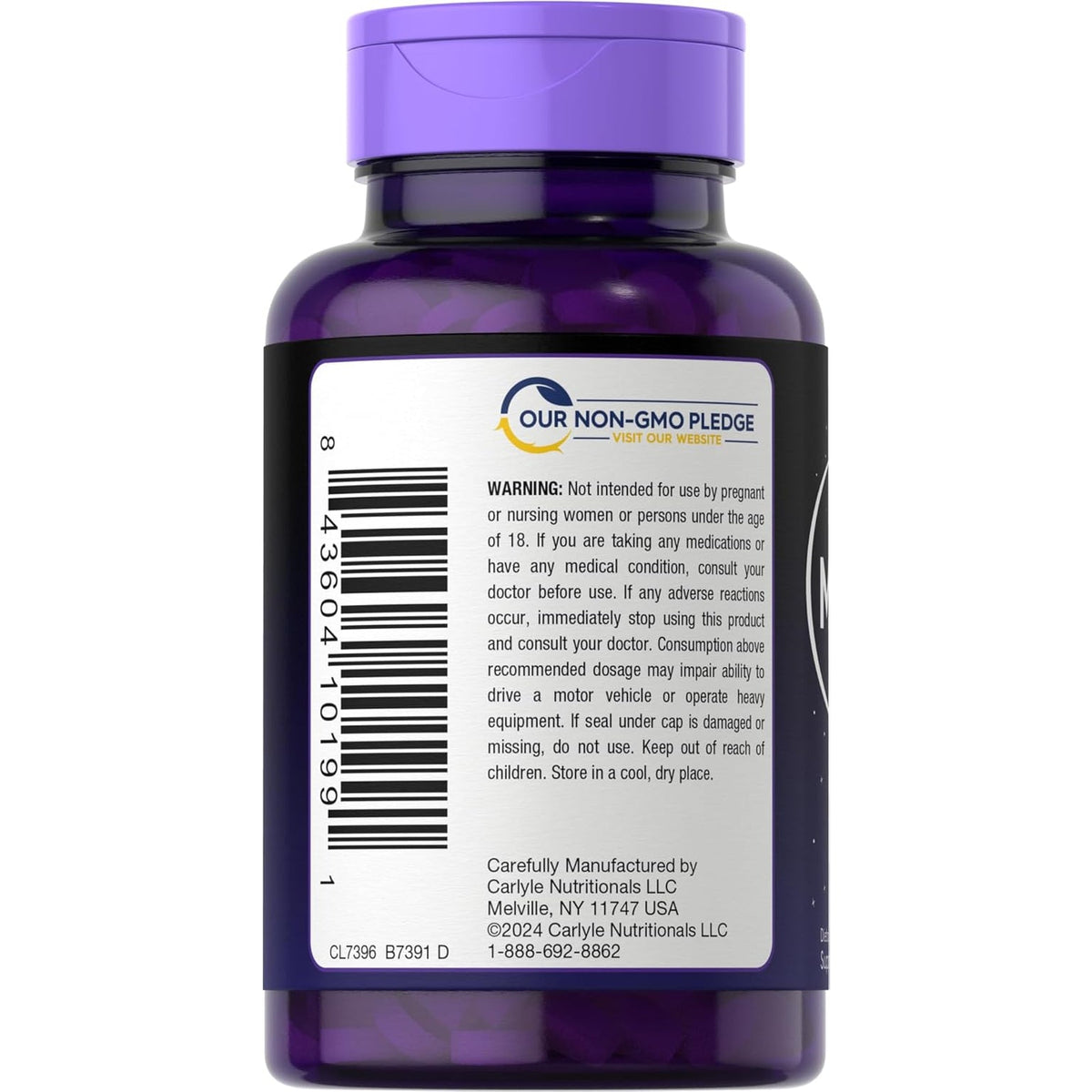 Carlyle Melatonin 12 Mg Fast Dissolve 300 Tablets | Drug Free | Natural Berry Flavor | Vegetarian, Non-Gmo, Gluten Free