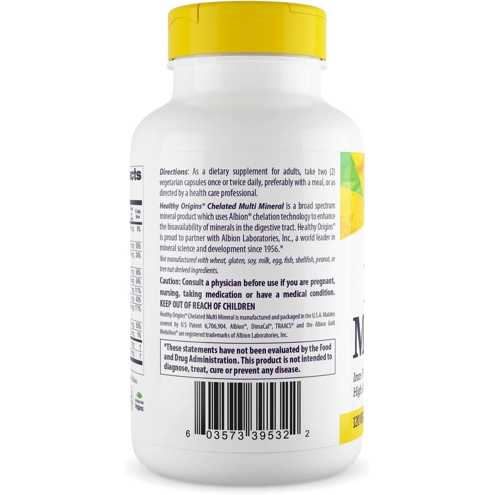 Healthy Origins Chelated Multi Mineral, 240 Veggie Capsules - Featuring Albion Minerals TRAACS High Bioavailability Complex - Supports Bone Health, Immune Function & Metabolic Wellness