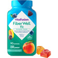 Vitafusion Fiber Well Fit Gummies | 4G | 90 Count | Sugar Free Adult Gummy | Vitamins for Women & Men | Berry & Peach Flavors | Gluten Free Supplement