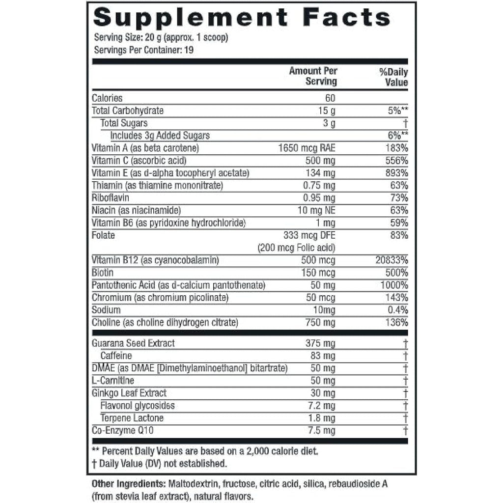 Twinlab Choline Cocktail - Brain Health Support - Energy Supplement for Men & Women - 13.33 Oz