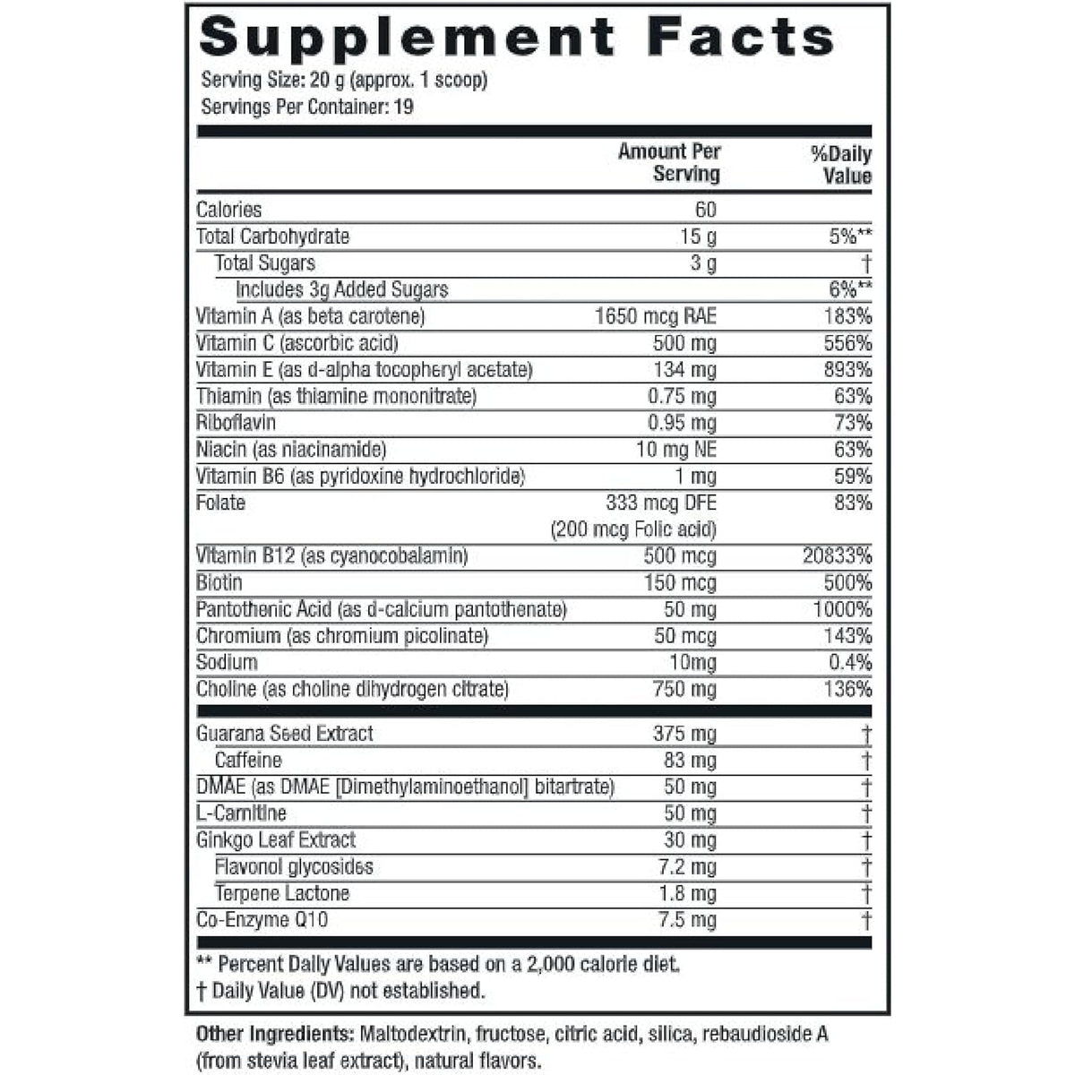 Twinlab Choline Cocktail - Brain Health Support - Energy Supplement for Men & Women - 13.33 Oz
