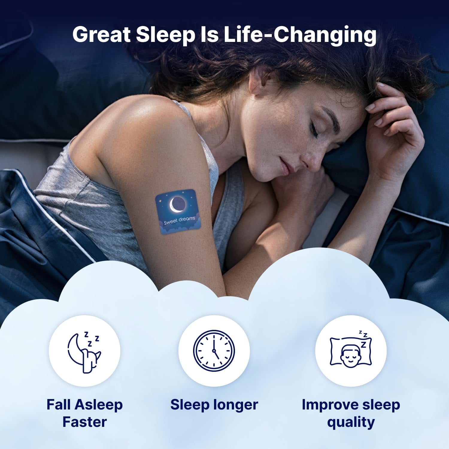 Wellamoon Original Sleep Patches for Adults Extra Strength | Easy-To-Apply Sleep Patch with Melatonin & Valerian | Relax & Wake up Refreshed | Long-Lasting Night Comfort for Men & Women | 28 Patches