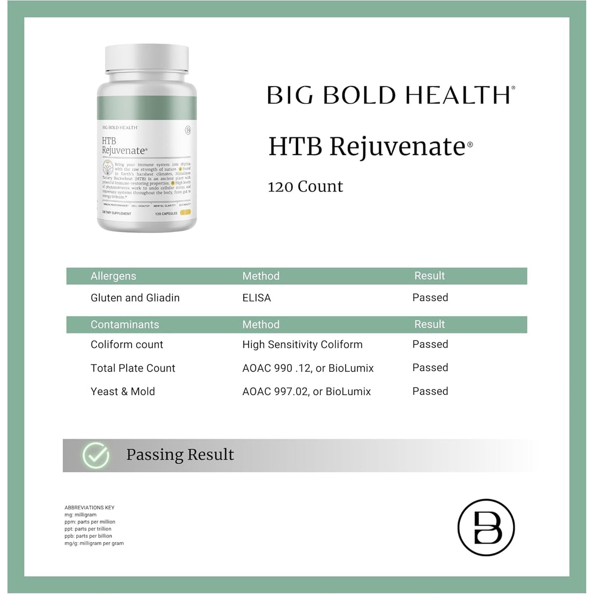 BIG BOLD HEALTH HTB Immune Rejuvenate - Himalayan Tartary Buckwheat - Polyphenols Supplement for Immune Support - Gluten Free, Dairy Free, Non-Gmo Formula - 120 Vegetarian Capsules (2 Month Supply)