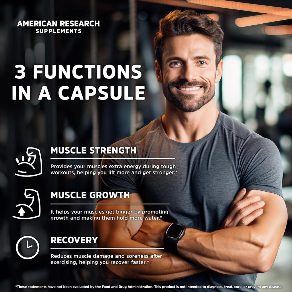 Creatine Monohydrate Capsules 5G | 60 Servings | Vegan | 4 Caps per Serving | Micronized Creatine Pills 5000Mg | 240 Capsules | Creatine Pills for Men & Women | 2 Months Supply | Made without Fillers