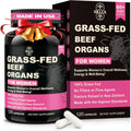 Beef Organ Supplement for Women - Beef Liver, Kidney, Heart, Uterus Tissue, Ovary | Supports Women'S Overall Energy and Wellness | Grass Fed, Pasture Raised in New Zealand, 120Ct,1P