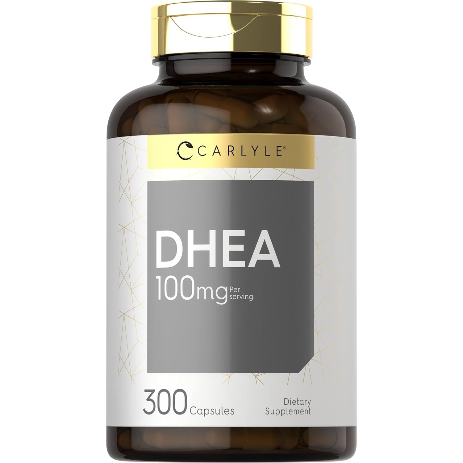 Carlyle DHEA 100Mg Supplement | 300 Capsules | for Women and Men | Non-Gmo & Gluten Free