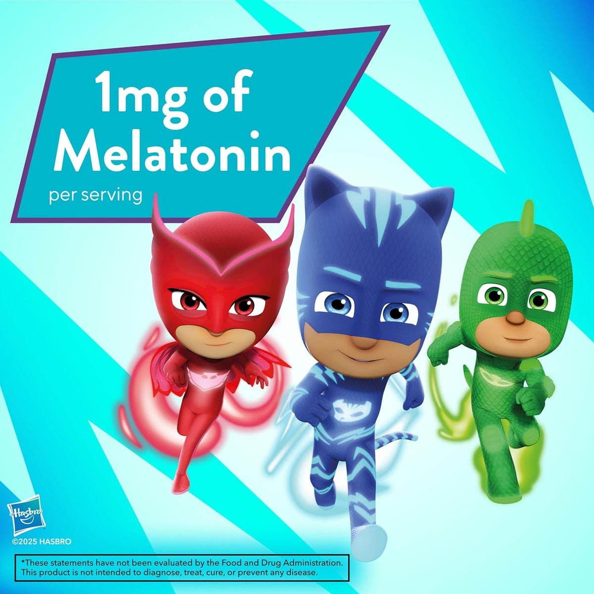L'Il Critters PJ Masks Melatonin Gummy Supplements, 60 Gummies