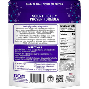 Stone Stopper Drink Mix, Lemonade, Kidney Stone Prevention, Calcium Oxalate Protector, Alkali Citrate Support, Developed by Urologists to Improve Hydration and Support Kidney Health, 15 Day Supply