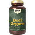 MK Supplements Grass-Fed Beef Organs Capsules | 5 Organs in Nature-Identical Ratios | B12, Copper & Heme Iron | Regeneratively Raised | 150 Capsules