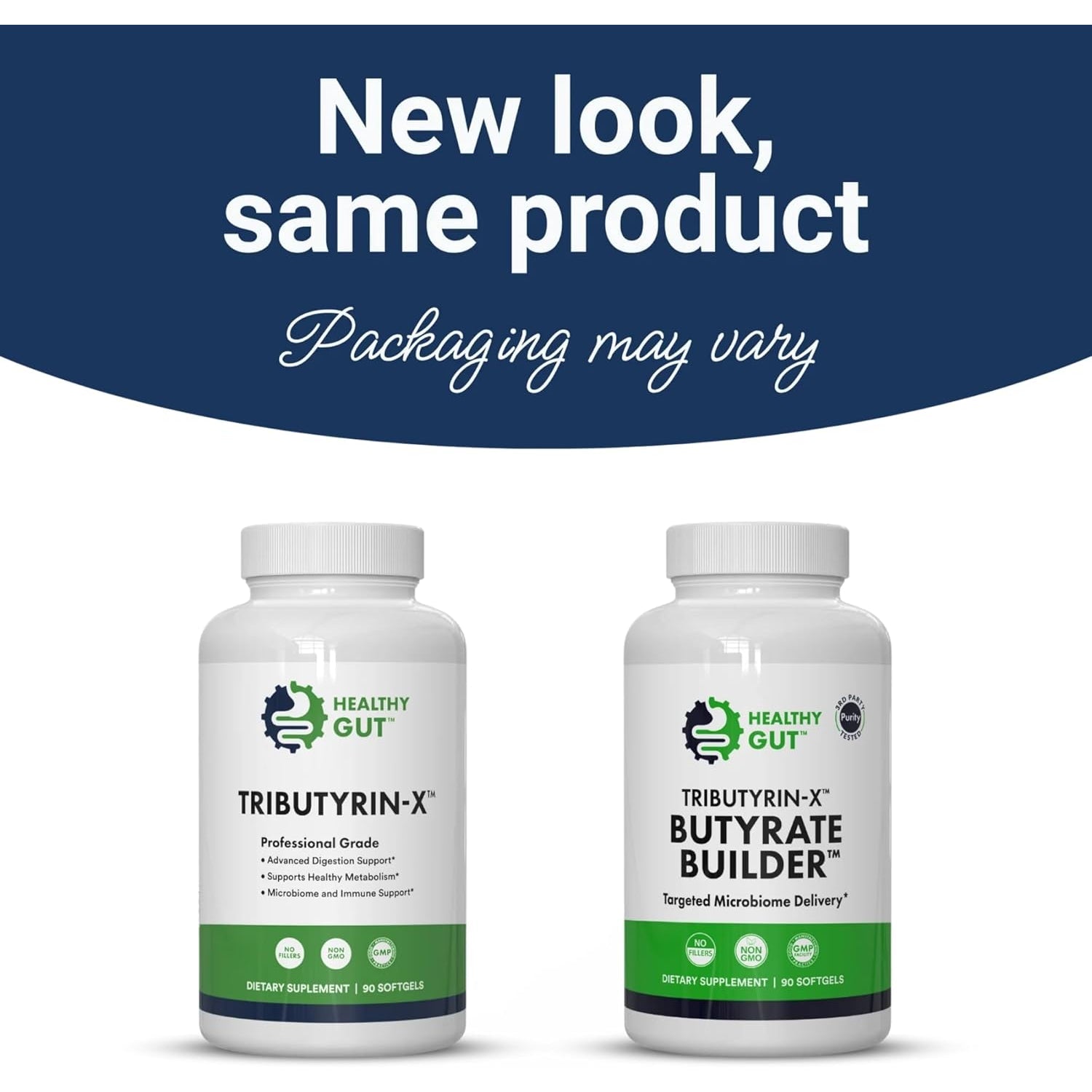 Healthy Gut Tributyrin-X | Most Bioavailable Butyrate Supplement for Gut Health & Leaky Gut Support | 99% Pure W/Zero Odor | 90 Softgels