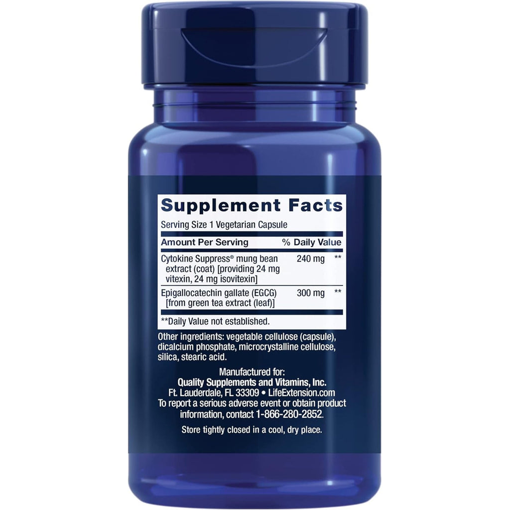 Life Extension Cytokine Suppress with EGCG, 30 Count