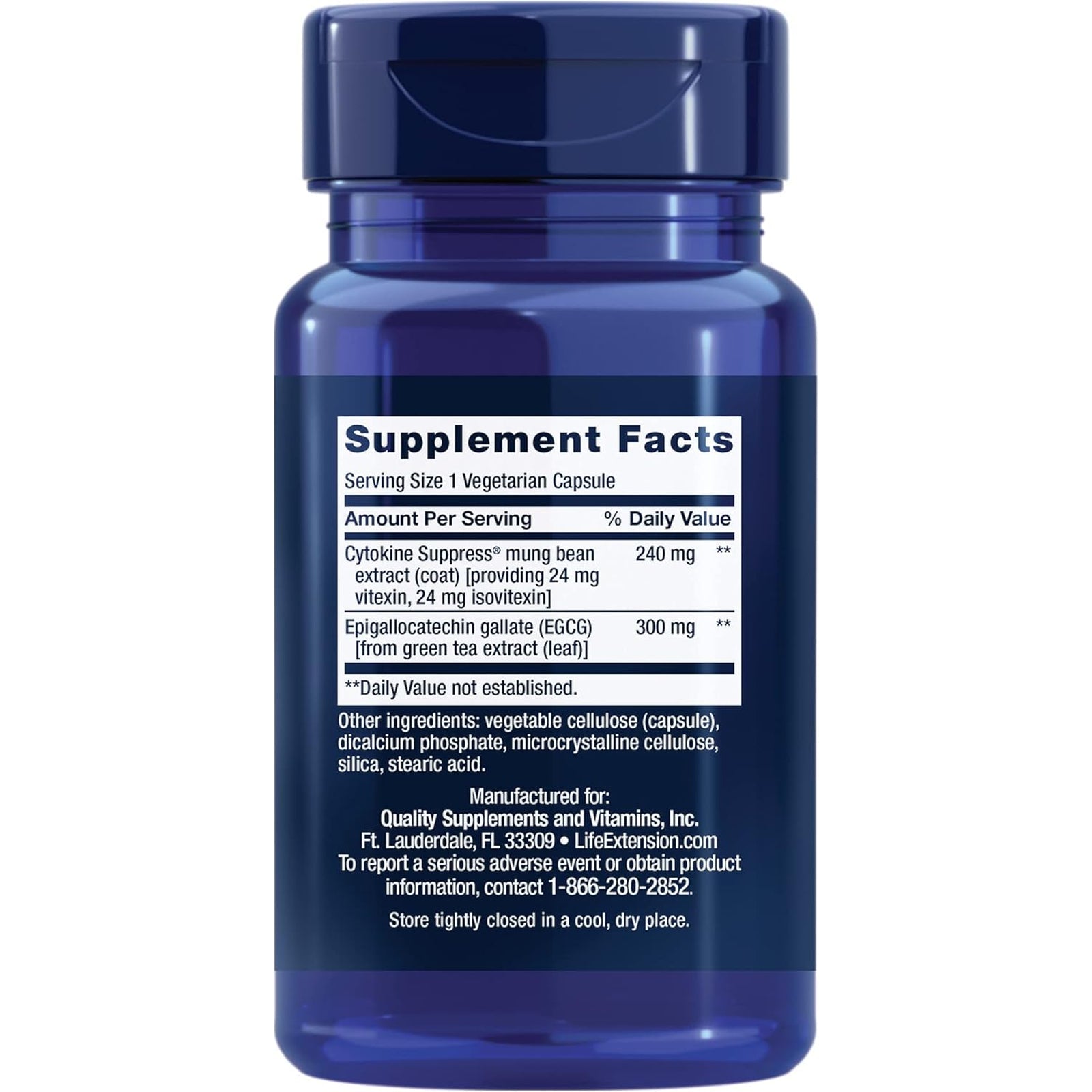 Life Extension Cytokine Suppress with EGCG, 30 Count