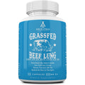 Ancestral Supplements Grass Fed Beef Lung Supplement with Liver, 500Mg, Lung and Liver Supplement Supports Lung, Respiratory, Vascular, and Circulatory Health, Non-Gmo, 180 Capsules