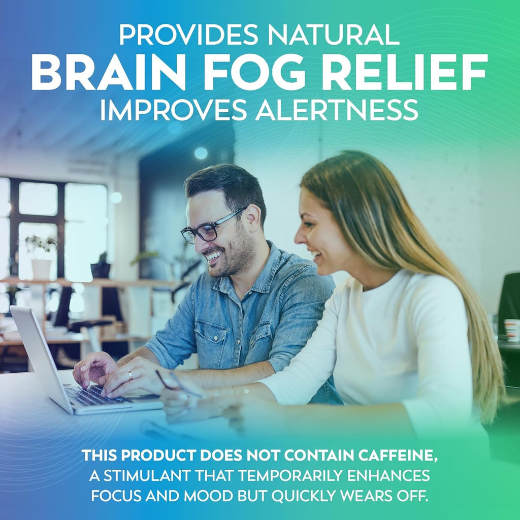 Dr Lewis Daily Brain Care Capsules - Brain Supplements for Memory and Focus with Aloe Vera - Plant-Based Nootropic and Energy Supplement for Brain Fog, Mental Clarity, and Immune Support - 90 Capsules