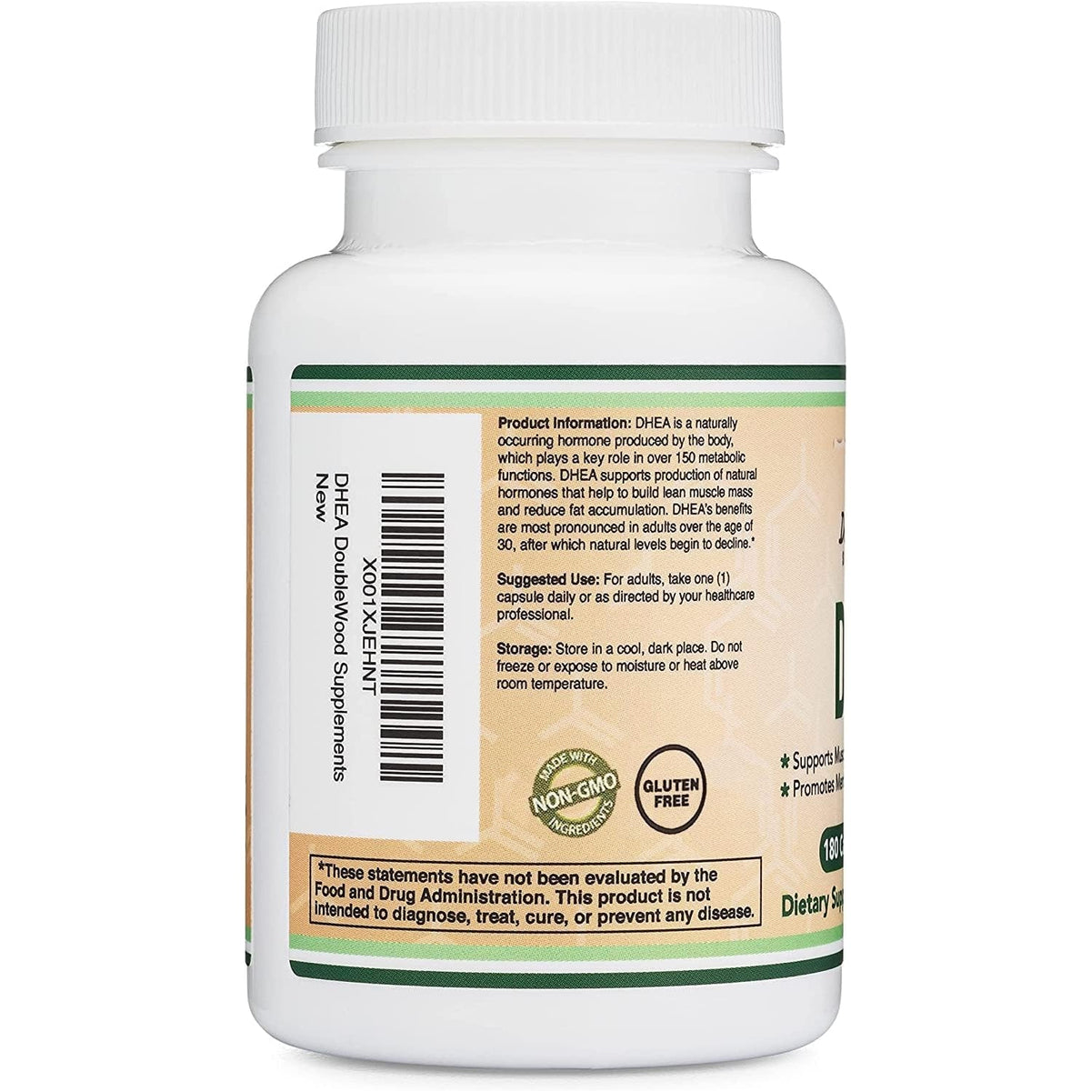 DHEA 100Mg | 180 Capsules | Max Strength 6 Month Supply | Third Party Tested | Hormone Balance & Healthy Aging by Double Wood