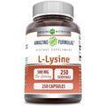 Amazing Formulas L-Lysine 500 Mg Amino Acid Supplement | Capsules | Non-Gmo | Gluten-Free | Made in USA (1 Pack | 250 Count)