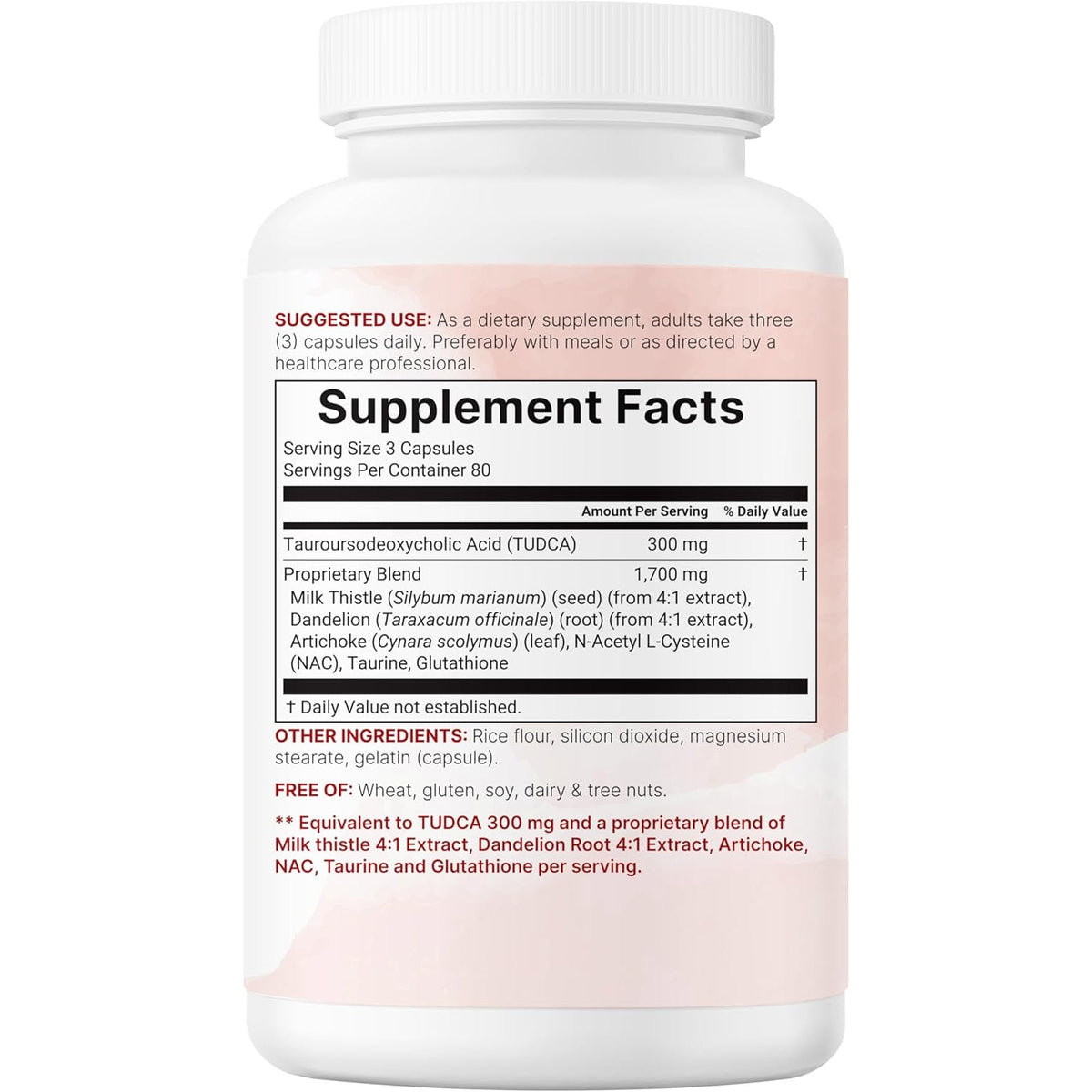 Micro Ingredients TUDCA Bile Salts 2,000Mg Supplement, 240 Capsules | 7-In-1 Complex with NAC, Milk Thistle, Glutathione, Dandelion & Artichoke | Extra Strength Tauroursodeoxycholic Acid | Non-Gmo