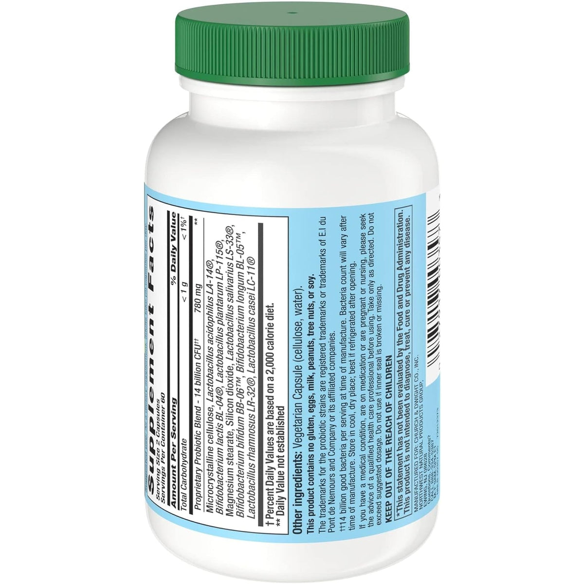 Nutrition Now PB 8 Probiotic Acidophilus for Life* Vegetarian Dietary Supplement for Men and Women, 120 Count