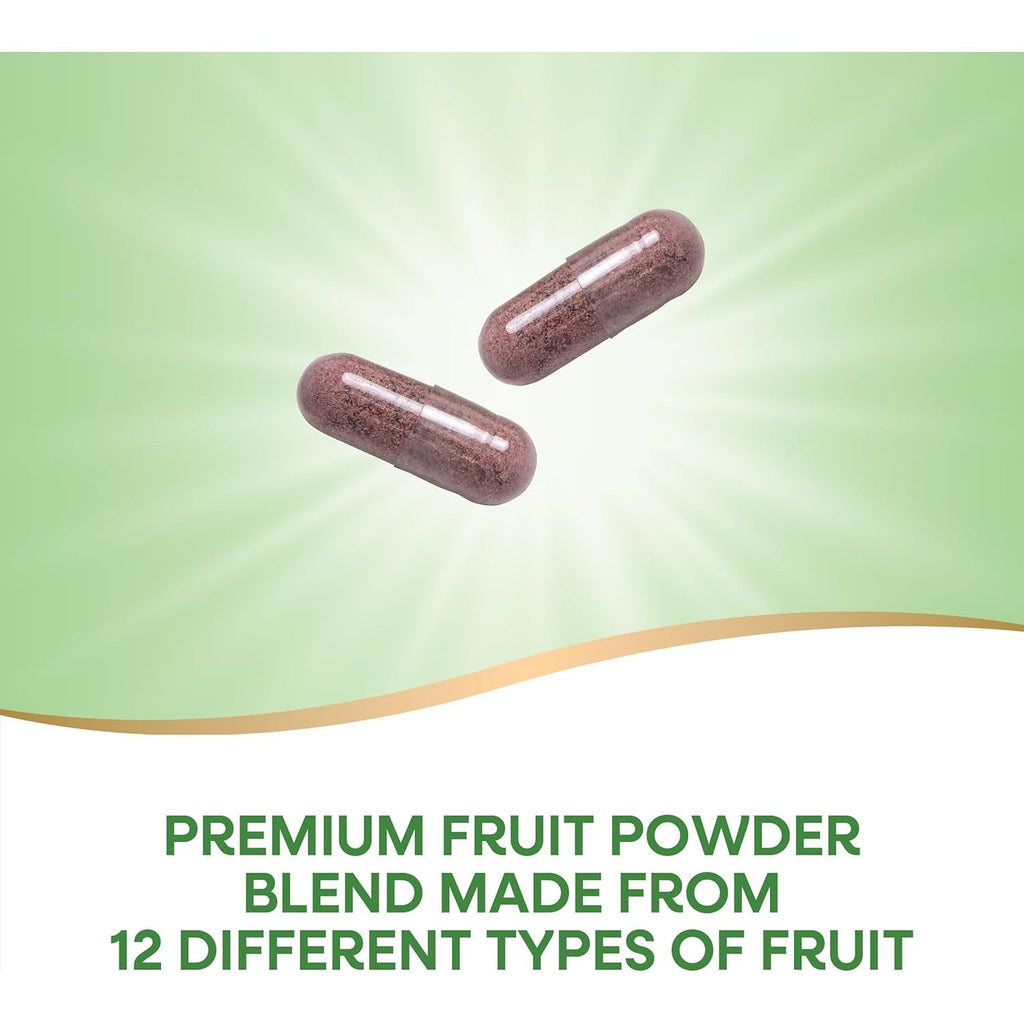 Nature'S Way Orchard Fruits, Fruit Powder Blend, Contains 12 Different Fruits, 900Mg per 2-Capsule Serving, 60 Capsules