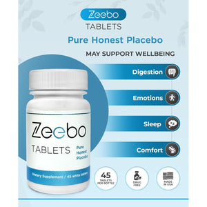 Zeebo Placebo Pills - Choose Tablet or Capsule Form (Tablets)