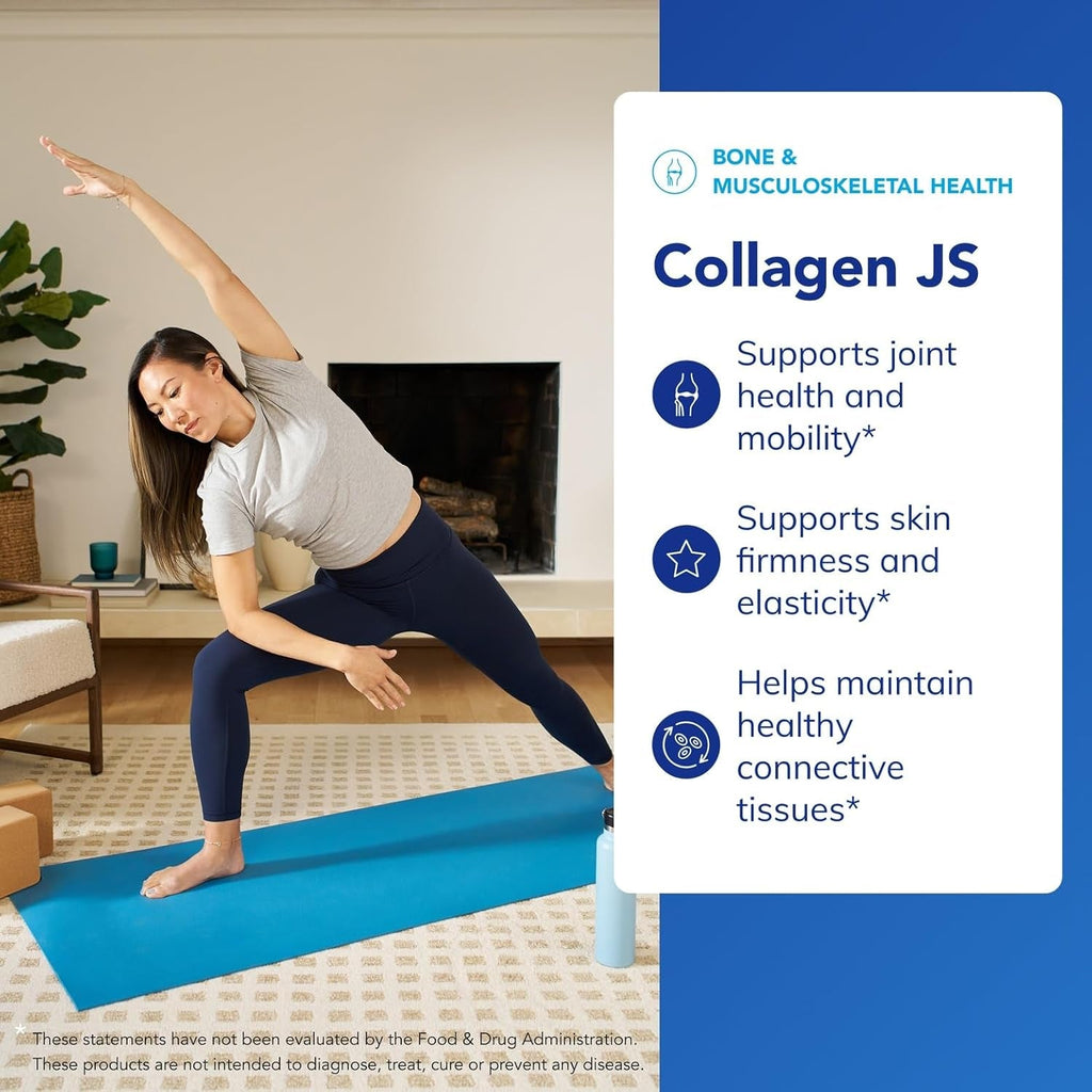 Pure Encapsulations Collagen JS - Skin & Joint Health* - 1,000 Mg Hydrolyzed Biocell Collagen - Gluten Free & Non-Gmo - 120 Capsules