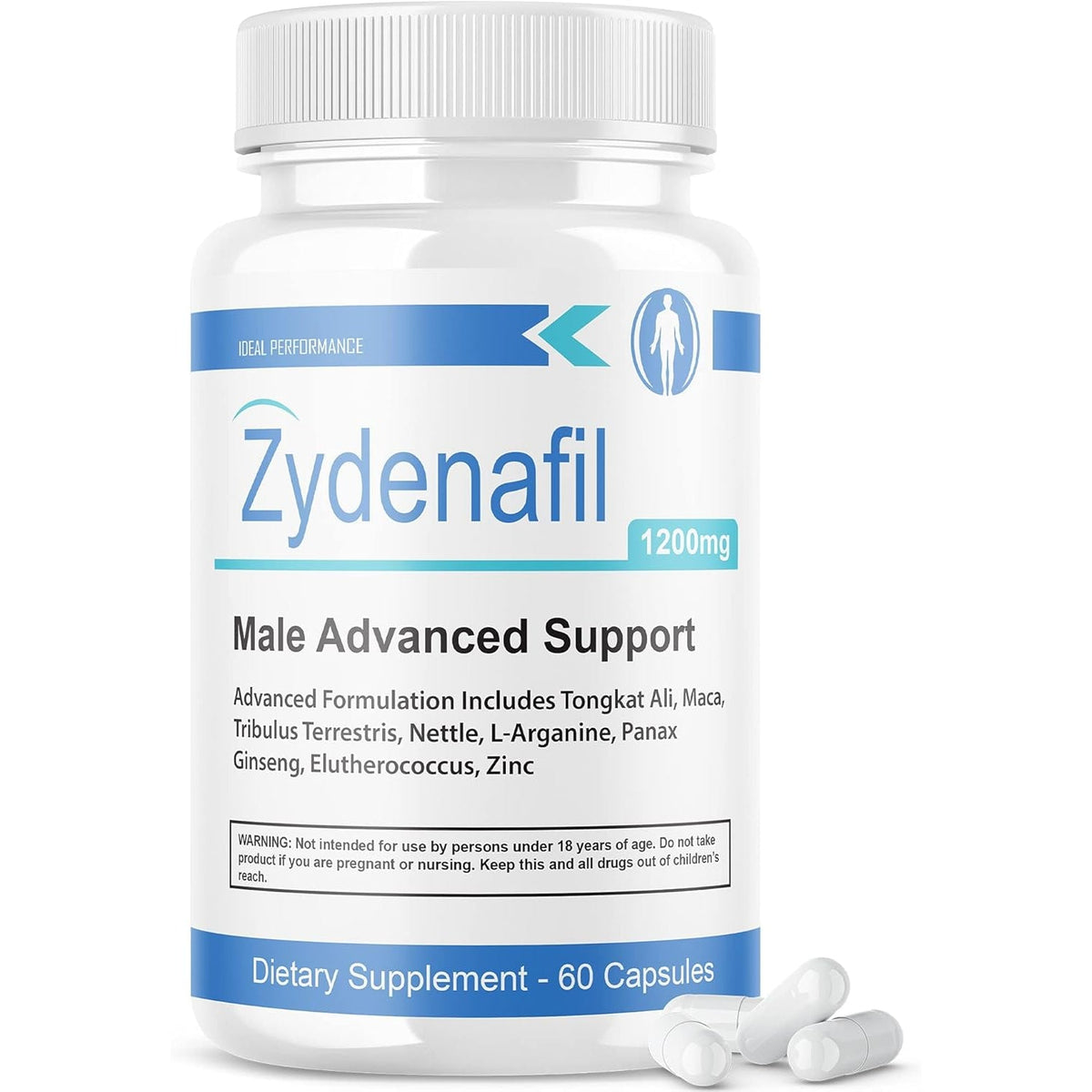 IDEAL PERFORMANCE Zydenafil Pills for Men (60 Capsules)