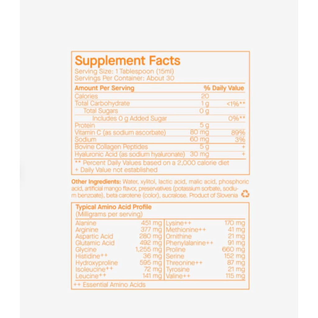 Spoiledchild Collagen Peptides + Vitamin C + Hyaluronic Acid Liquid Collagen Pineapple Flavor 400Ml 13.5 FL Oz