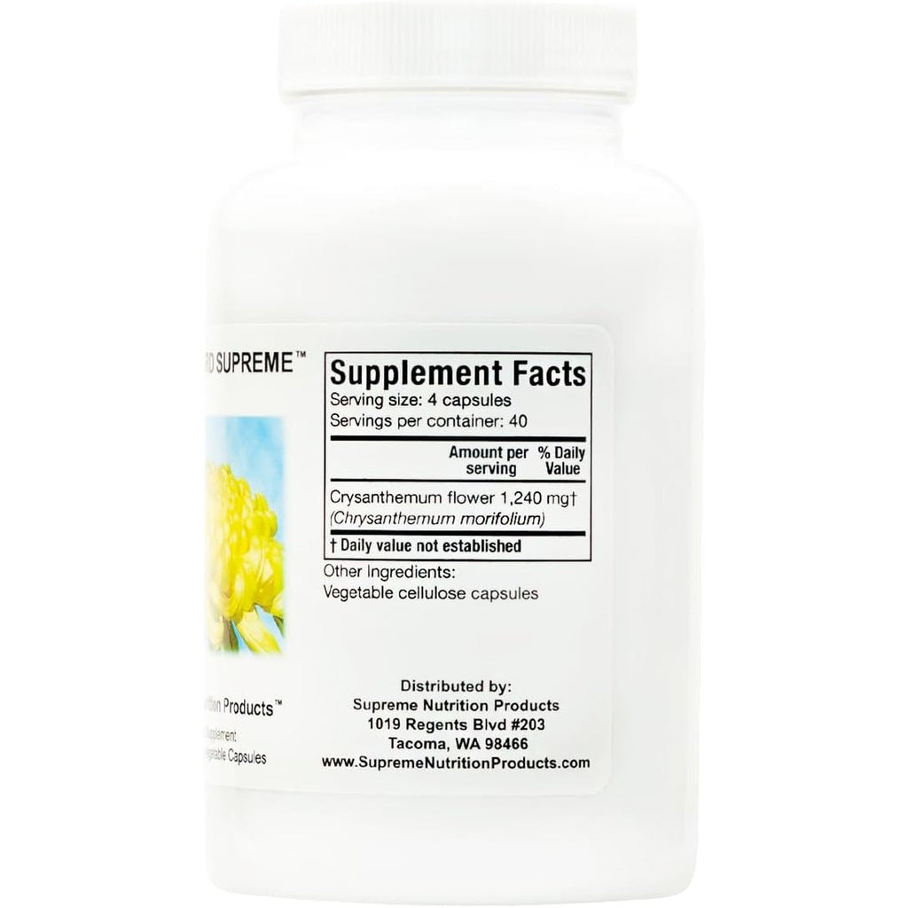Supreme Nutrition Vital Guard Supreme, 160 Pure Chrysanthemum Vegetarian Capsules
