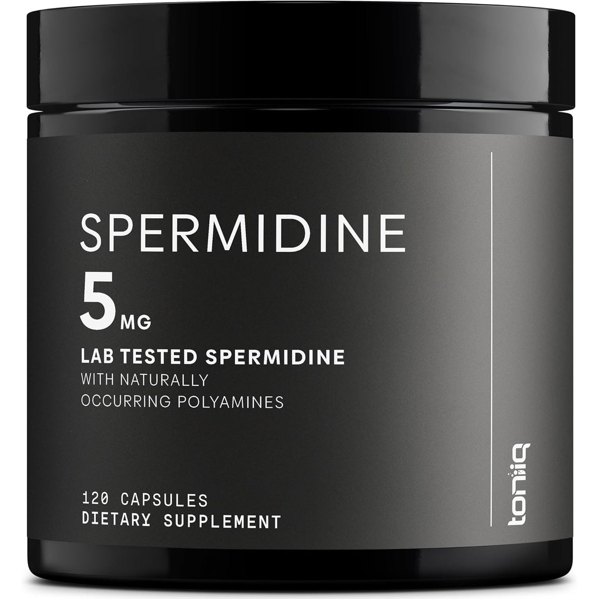 Toniiq Ultra Concentrated 500Mg Spermidine Supplements for Men and Women - Non-Synthetic Spermidine Standardized to No Less than 1% - 5Mg per Serving Rice Germ Extract
