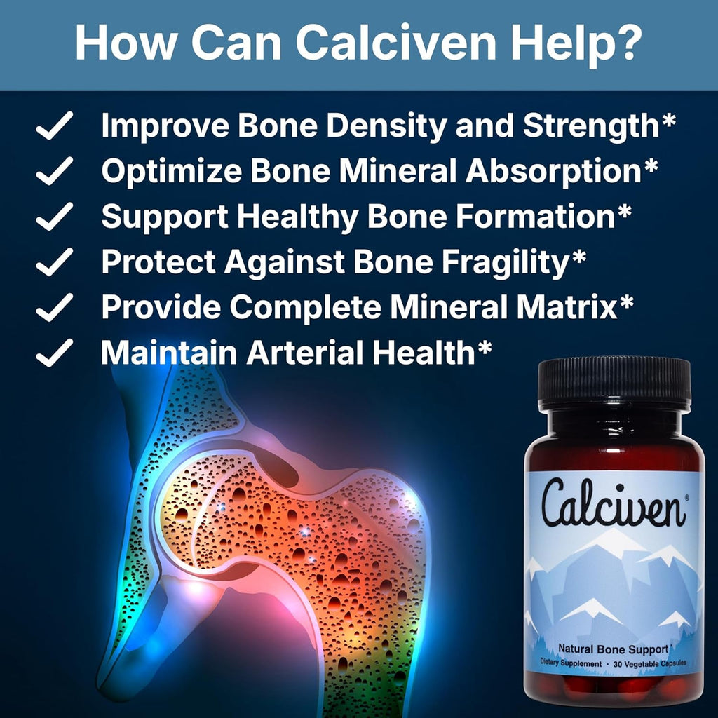Calciven - Natural Bone Support Supplement - Non-Gmo, Gluten-Free