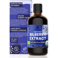 Jungle Powders Wild Bilberry Extract for Eyes USDA Organic 3.4Oz Bottle of Liquid Bilberry Anthocyanin Alcohol-Free European Blueberry Bilberry Supplement for Eyes High Bioavailability Liquid Extract