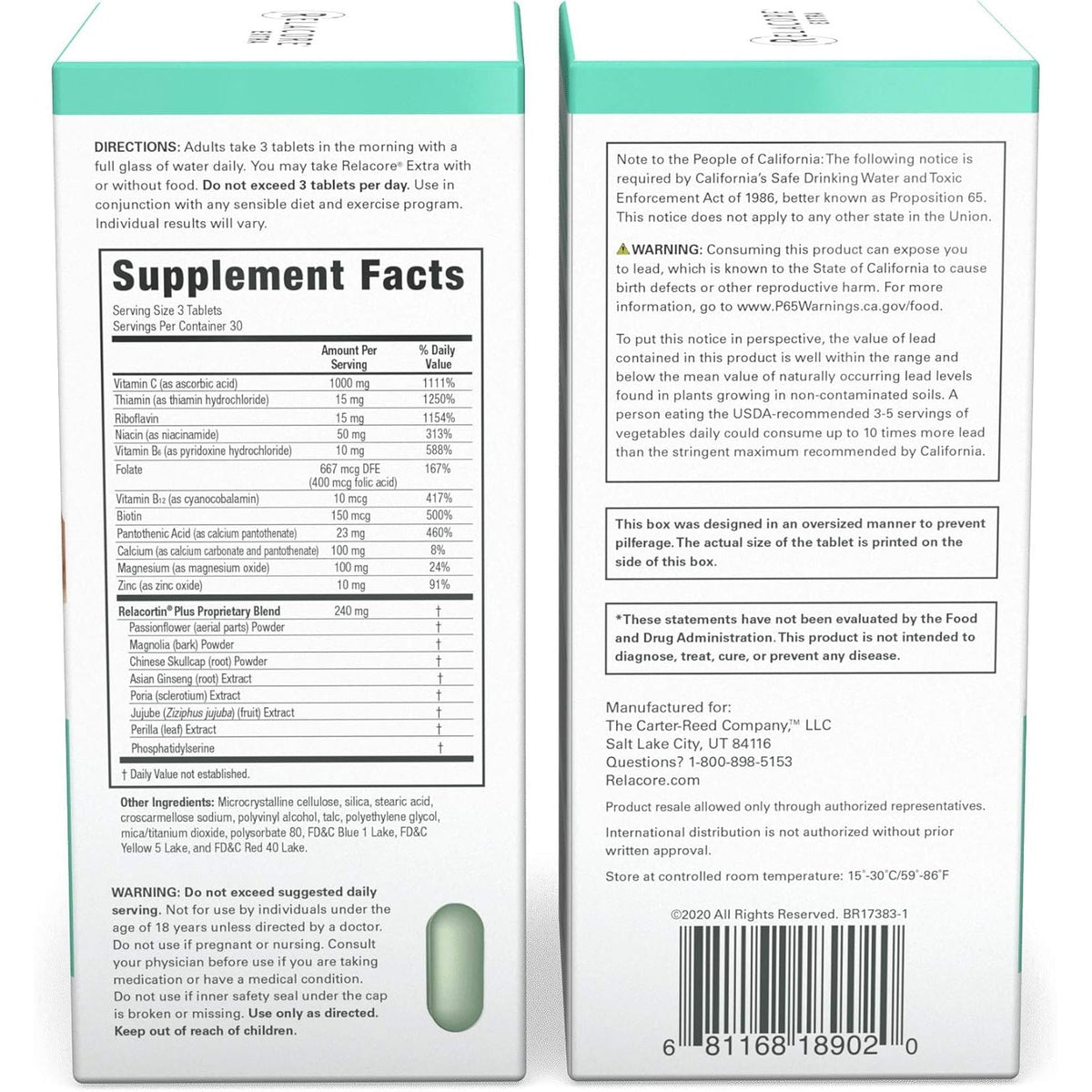 Relacore Extra Maximum Strength - Cortisol Supplements for Women - Reduce Cortisol Related Belly Fat - Stress Relief Supplement - Calm Mind - Improved Mood - 90 Count
