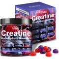 Creatine Monohydrate Gummies Complex 5000Mg for Men and Women, Containing L-Carnitine & Taurine, Build Muscle, Boost Energy, Faster Recovery, Sugar Free & Vegan, Raspberry & Blackberry, 120 Count