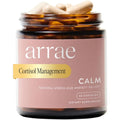 Arrae Calm Cortisol Manager - 60 Stress & Panic Relief Capsules - Mood Support Supplement W/L-Theanine, Inositol, Passionflower, & Magnesium to Help You Feel Zen
