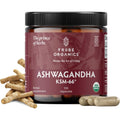 TRIBE ORGANICS Ashwagandha KSM 66 Pure Organic Root Powder Extract Ayurvedic Supplement - Focus, Mood Support, Increase Energy, Strength, 600Mg of Natural KSM66 for Superior Absorption - 120 Capsules