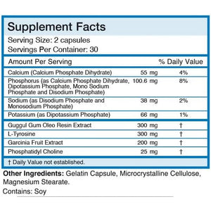 Absolute Nutrition Fat Burning Metabolism Boosting Supplement, Thyroid T-3, 60 Capsules, Off-White, 120