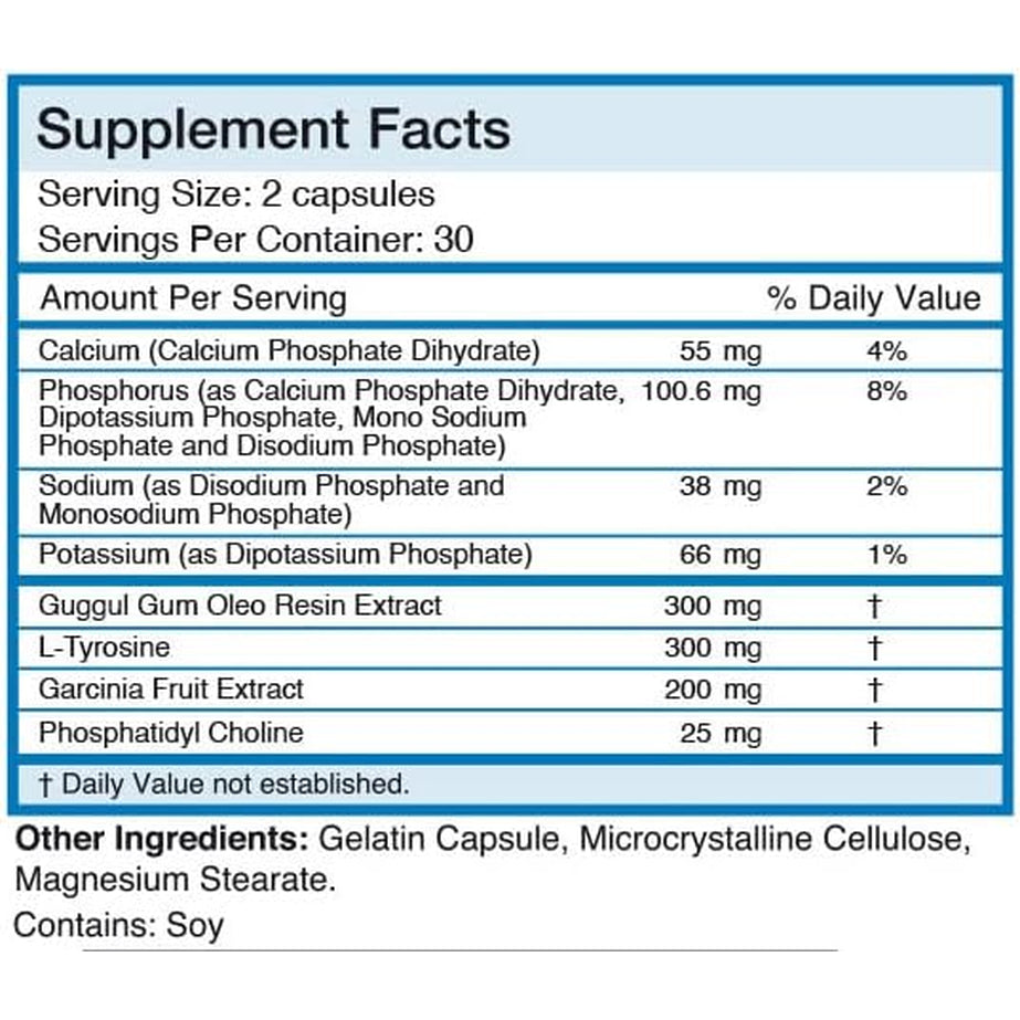 Absolute Nutrition Fat Burning Metabolism Boosting Supplement, Thyroid T-3, 60 Capsules, Off-White, 120