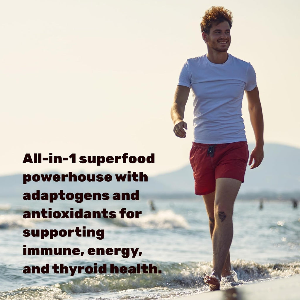 DEAL SUPPLEMENT Irish Sea Moss 240 Veggie Capsules – 14 Superfood Complex with Black Seed Oil, Ashwagandha, & Ginger