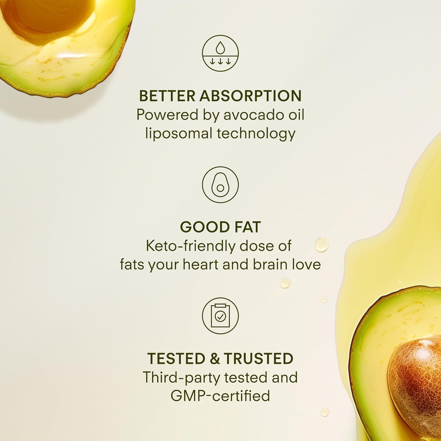Immunity - 6-In-1 Liposomal Vitamin C Packets, Zinc, D3 + K2, Quercetin, Bee Propolis & Avocado Oil - Antioxidant Liquid Supplement for Immunity, Skin & Bone* - 30 Pouches