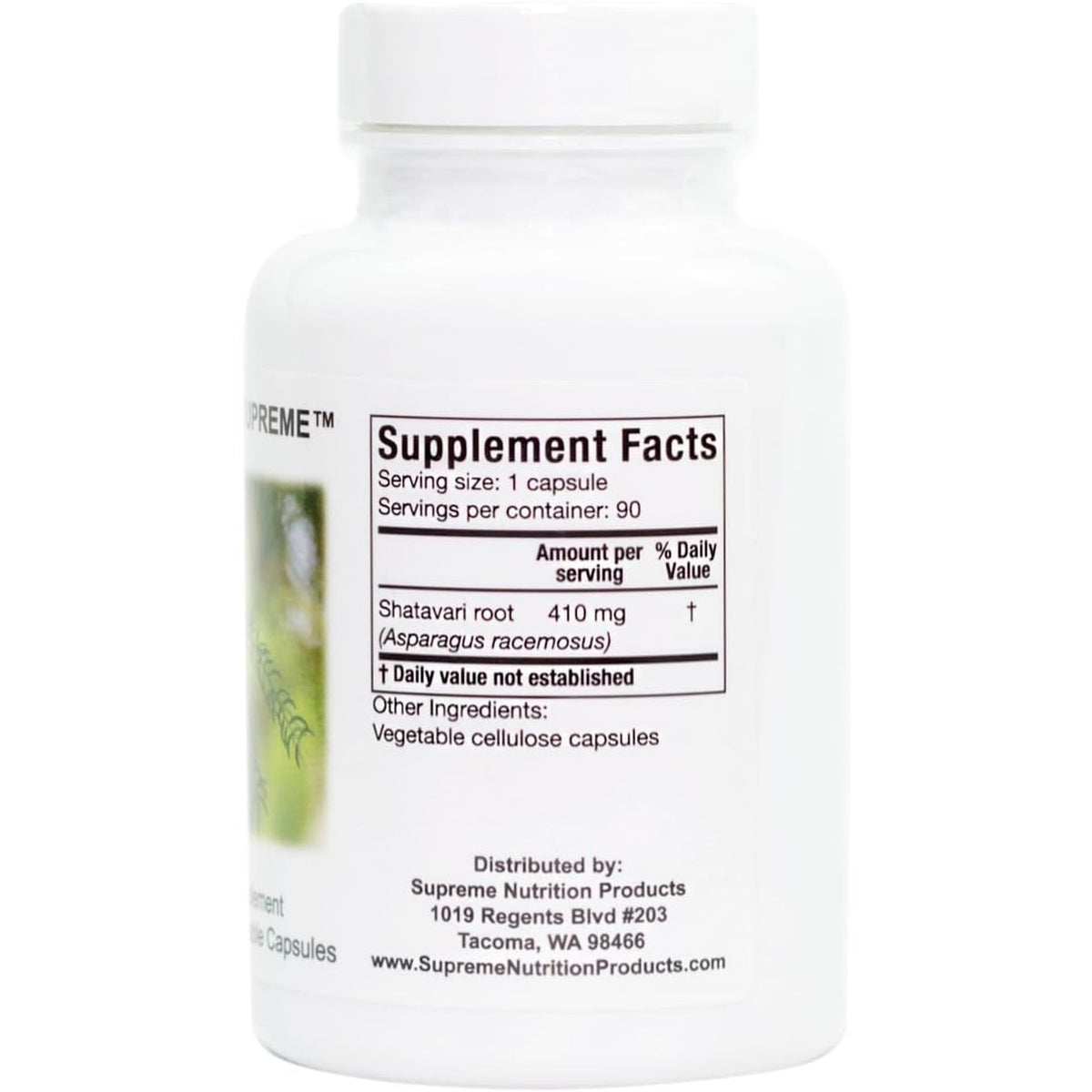 Supreme Nutrition Shatavari Supreme, 90 Pure Shatavari Root Vegetarian Capsules