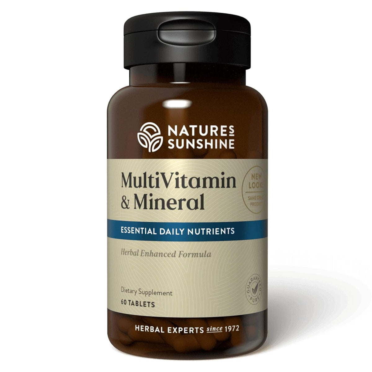 Nature'S Sunshine Multiple Vitamins and Minerals, 60 Tablets | Powerful Multivitamin Supplies the Body with 100 Percent of the Daily Value for 17 Essential Vitamins and Minerals