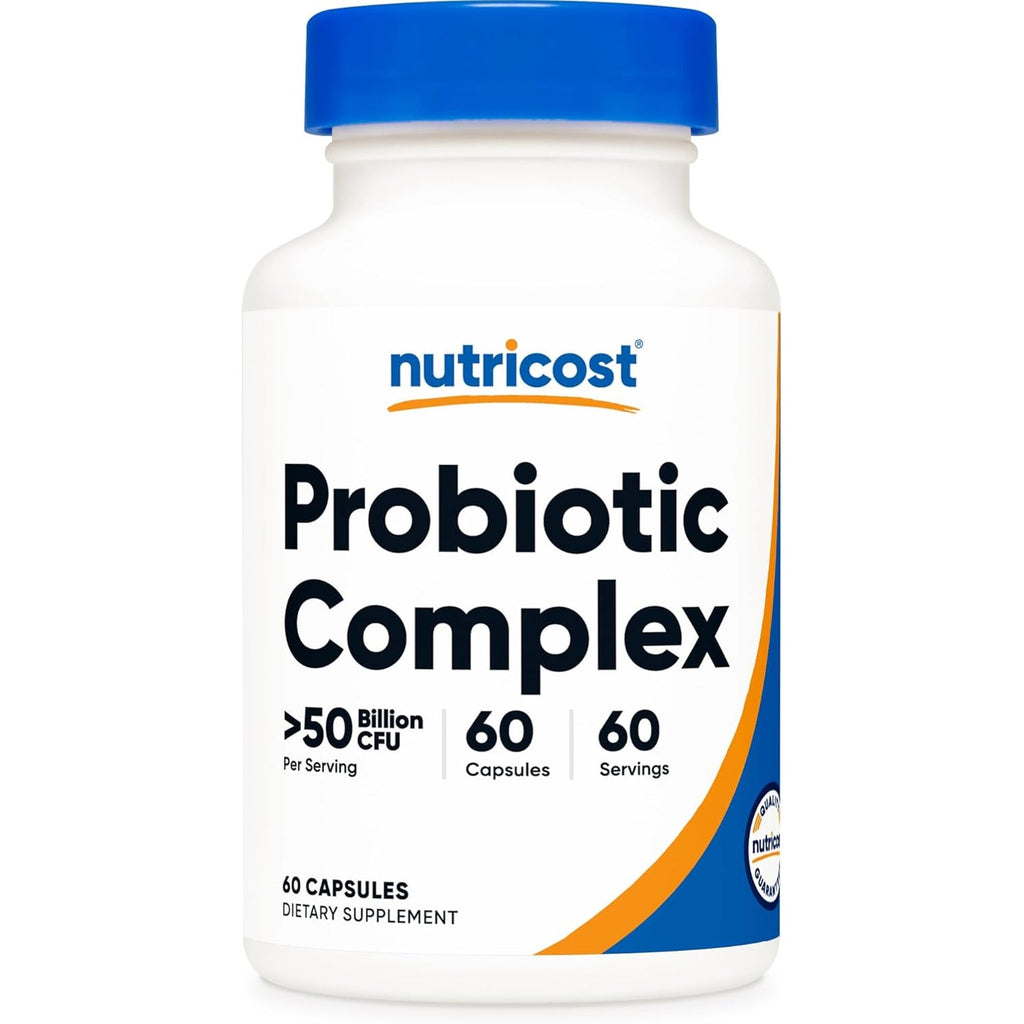 Nutricost Probiotic Complex - 50 Billion CFU, 60 Capsules - Probiotic for Men and Women - Vegetarian Capsules, Non-Gmo, Gluten Free