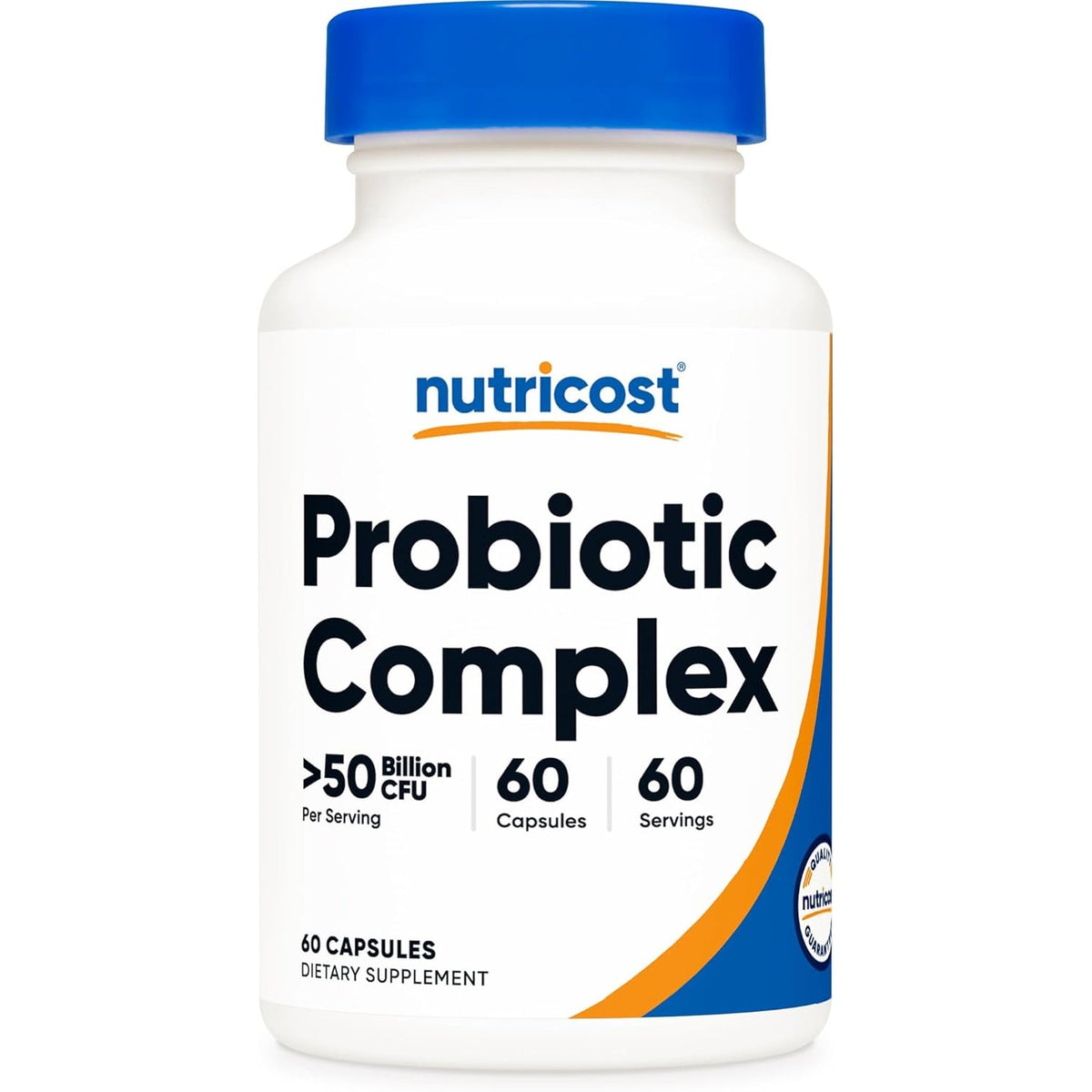 Nutricost Probiotic Complex - 50 Billion CFU, 60 Capsules - Probiotic for Men and Women - Vegetarian Capsules, Non-Gmo, Gluten Free