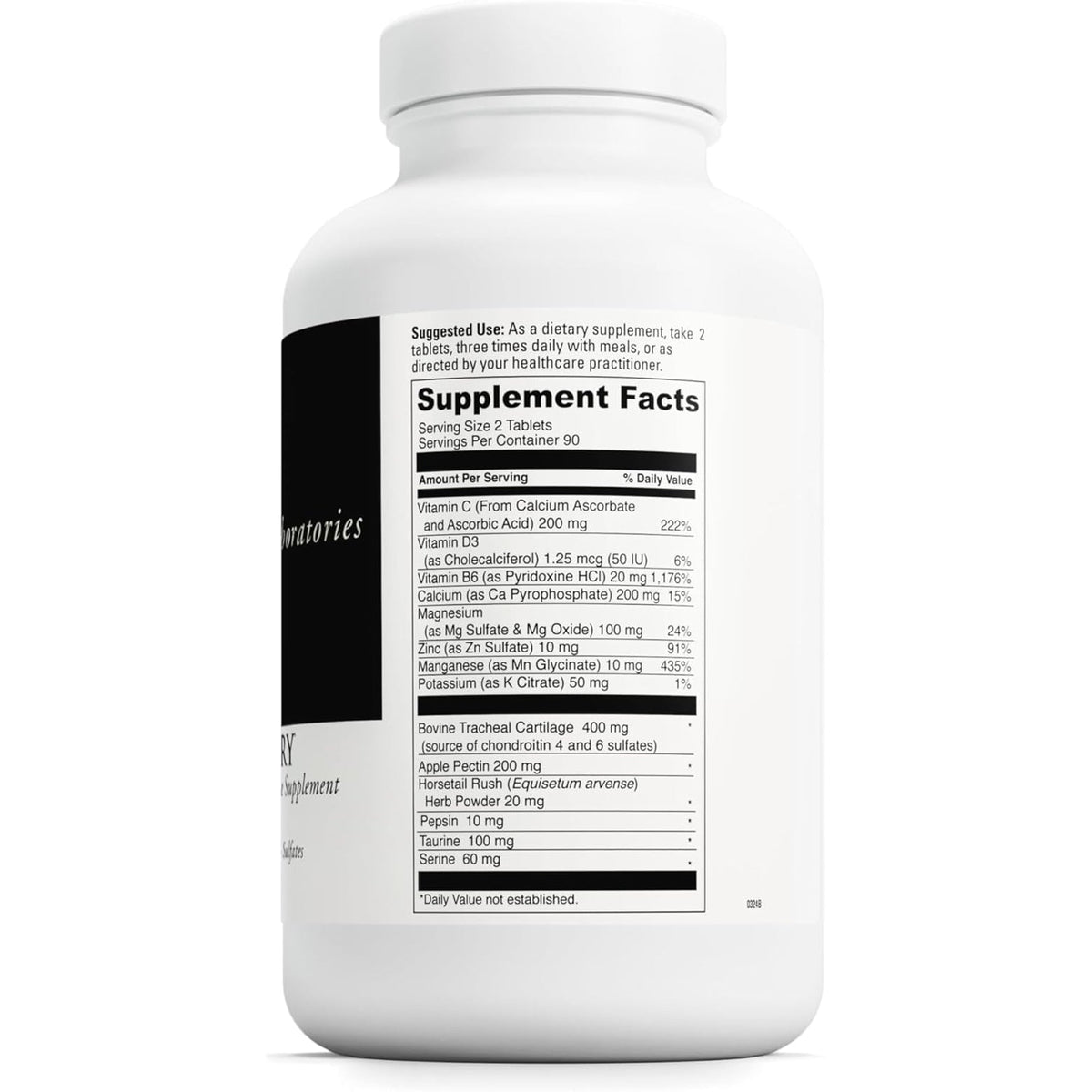 DAVINCI Labs Disc Discovery - Support Spinal Health & Back Function - with Vitamin C, Vitamin D3, Bovine Tracheal Cartilage, Apple Pectin & Horsetail Powder - Gluten-Free - 180 Capsules