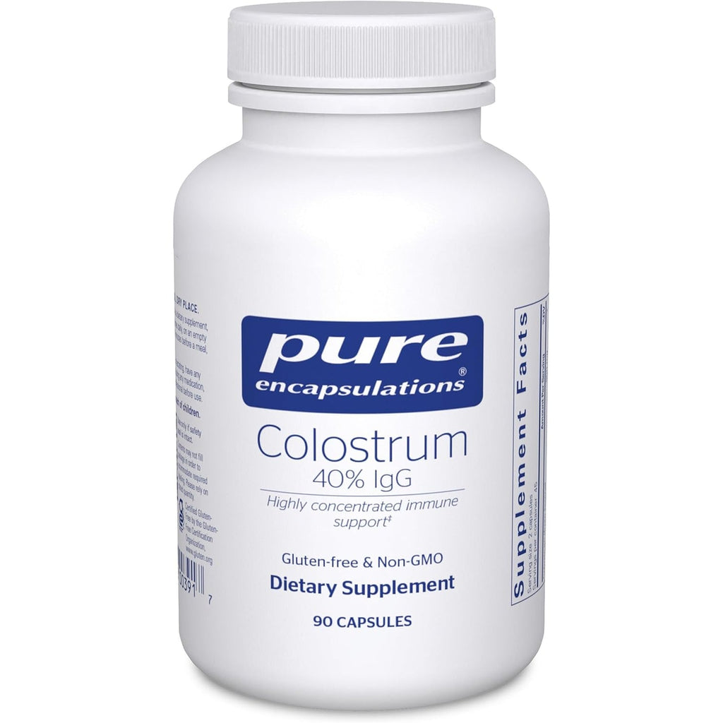 Pure Encapsulations Colostrum | 40% Igg Highly Concentrated Immune Support | 90 Capsules