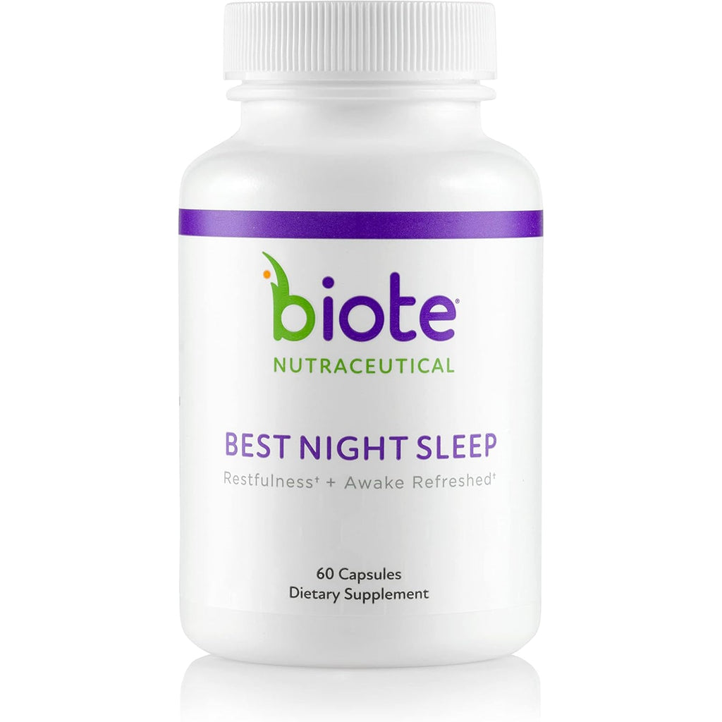 Biote Nutraceuticals - Best Night'S Sleep - Restfulness + Awake Refreshed (60 Capsules)