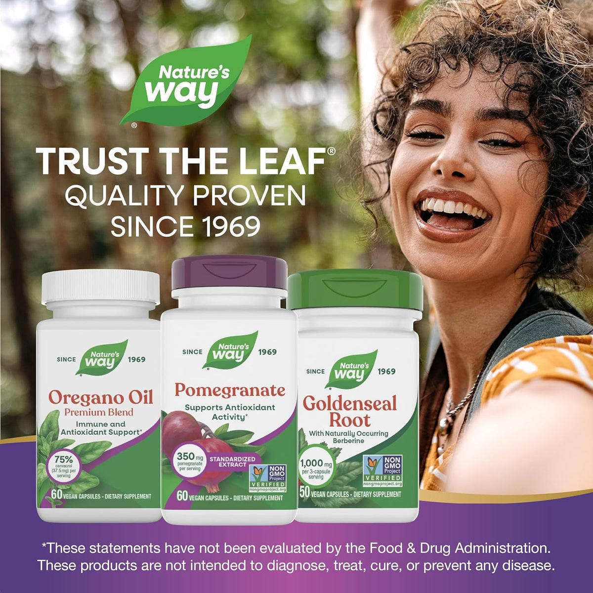 Nature'S Way Pomegranate, Supports Antioxidant Activity*, Standardized Extract, 350 Mg per Serving, Non-Gmo Project Verified, Vegan, 60 Capsules (Packaging May Vary)