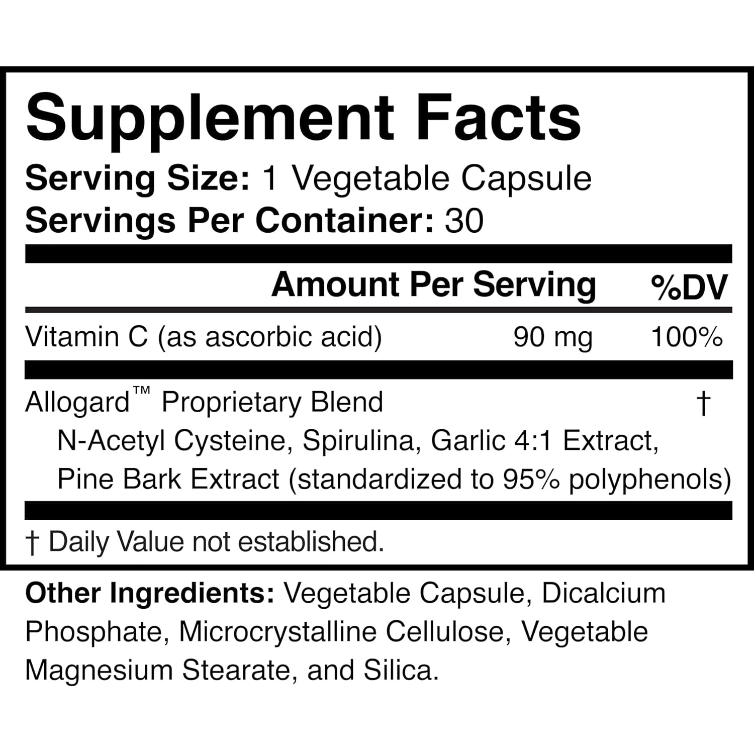 Allogard - Natural Detox Supplement - Non-Gmo, Vegan, Gluten-Free